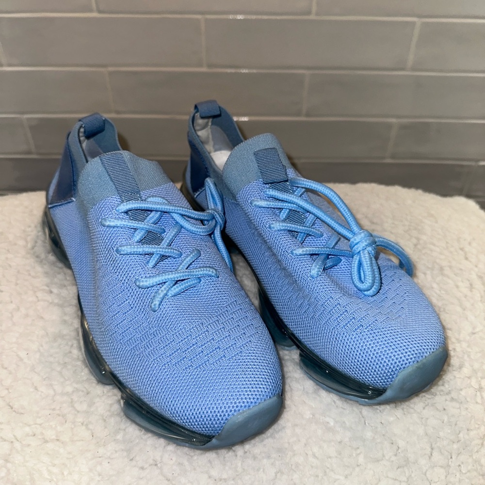 Blue Mesh Sneakers